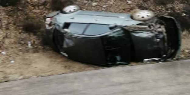 AK Partili belediye başkanı kaza yaptı