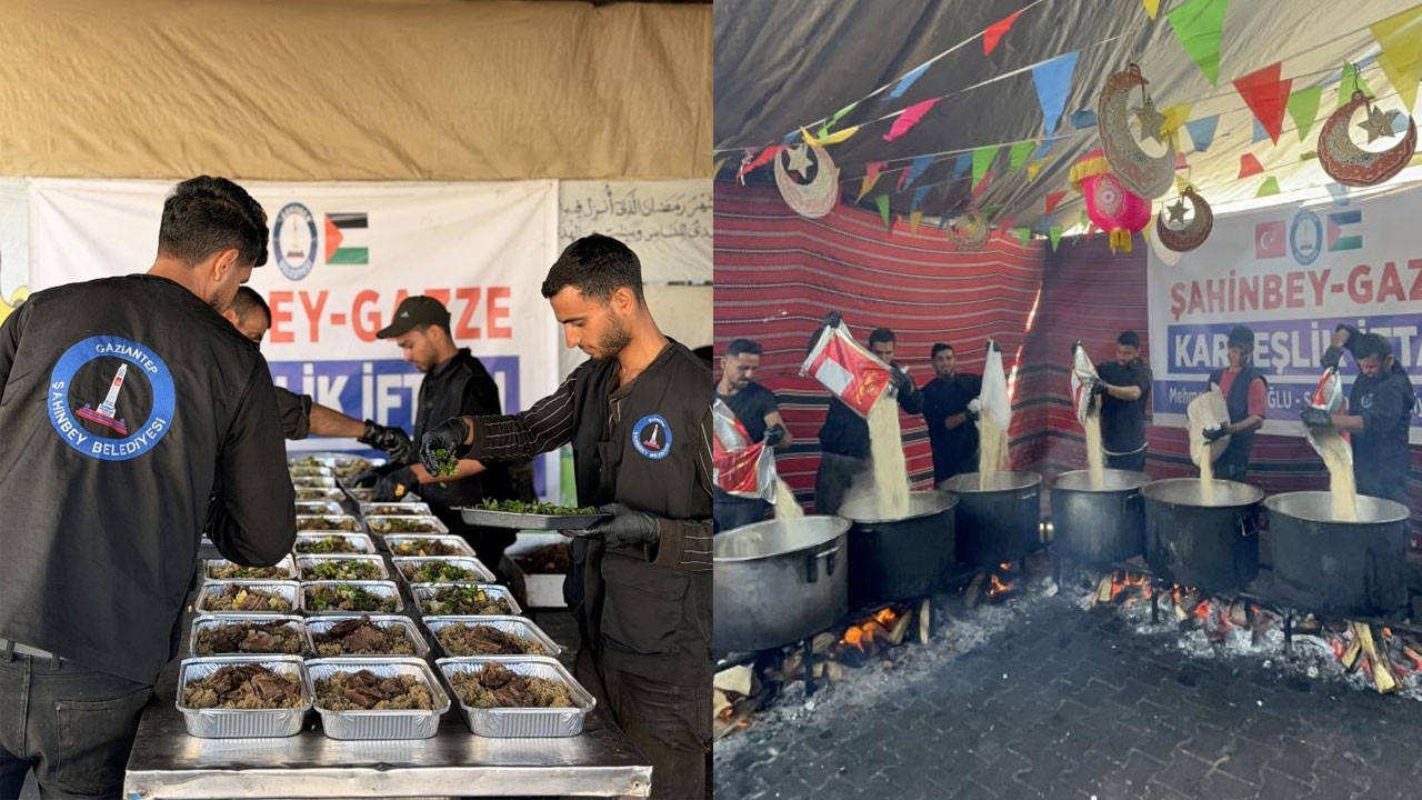 AK Partili belediyeden Gazze'de iftar