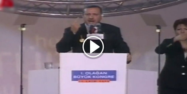Erdoğan'ın AK Parti'nin ilk kongresindeki konuşması!