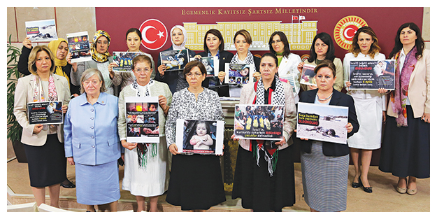 AK Parti’nin kadın vekillerinden İsrail’e öfke