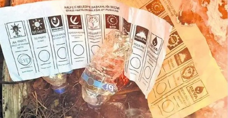 AK Parti’ye ‘evet’ oyları yakılmış halde bulundu: Seçime ‘DEM/PKK’ gölgesi düştü