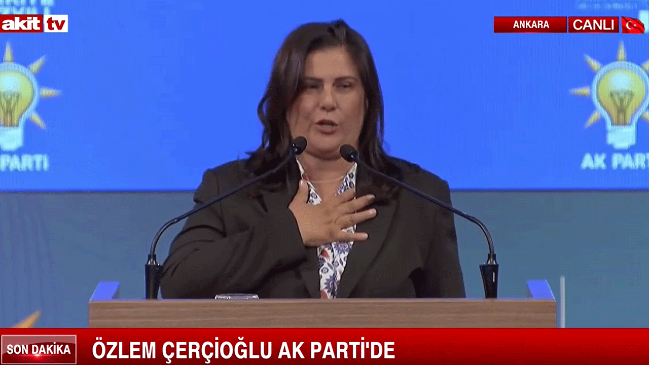 AK Parti'ye geçen Özlem Çerçioğlu'ndan ilk açıklama: Alnım ak başım dik