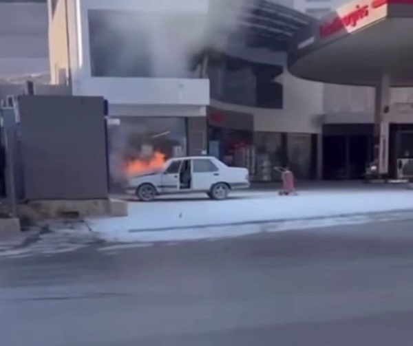 Akaryakıt istasyonunda alev alev yandı! Üsküdar'da faciadan böyle dönüldü