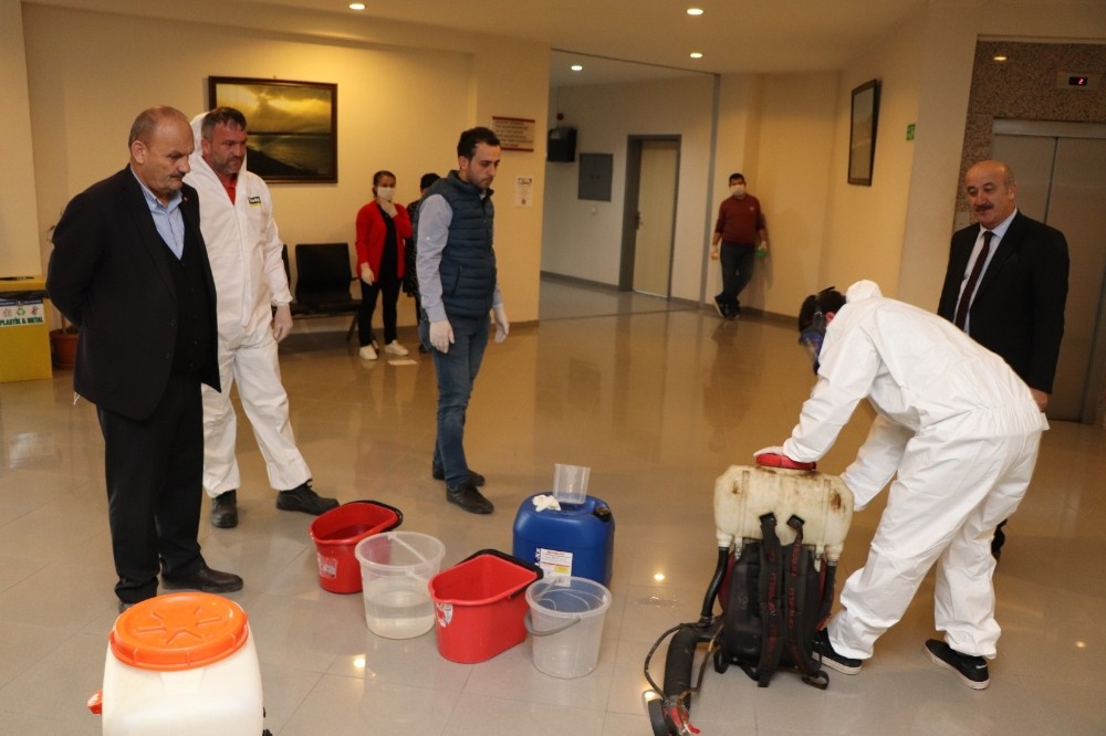 Akçakoca’da korona virüsü önlemi 