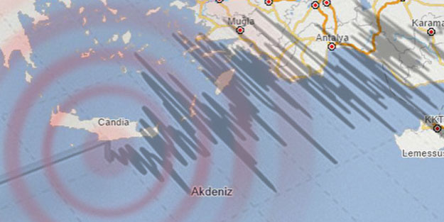 Akdeniz beşik gibi! Bölge gece boyunca depremlerle sallandı