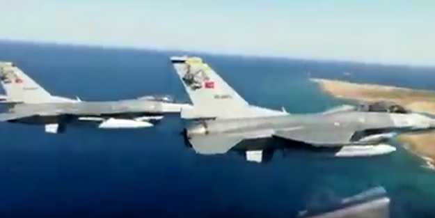 Akdeniz'de sıcak anlar! Türk F-16 savaş uçakları havalandı