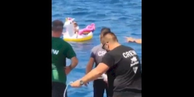 Akdeniz'in ortasında can simidiyle 5 yaşında çocuk bulundu
