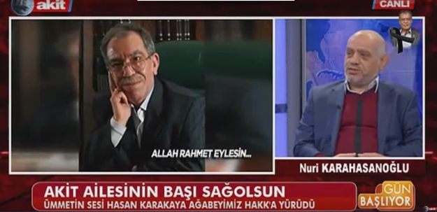 Nuri Karahasanoğlu'ndan Karakaya için taziye