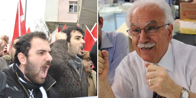 Akit önünde yılın en komik eylemi