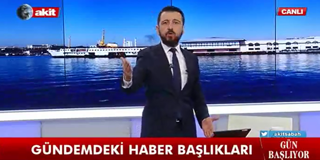 Akit TV spikeri açtı ağzını yumdu gözünü: Size lanet olsun!