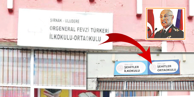 Akit yazdı, darbeci Fevzi’nin de ismi söküldü