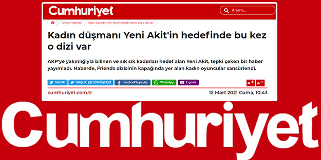 Akit'e 'kadın düşmanı' diyen Cumhuriyet, 'fuhuş çağrısı'ndan da utanmadı!