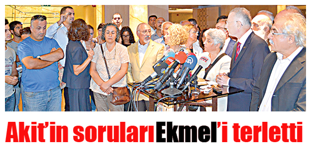 Akit’in soruları Ekmel’i terletti