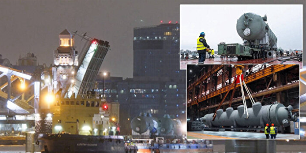 Akkuyu için Rusya'da 'dev' operasyon: Köprüler açıldı nehirdeki buzlar kırıldı!
