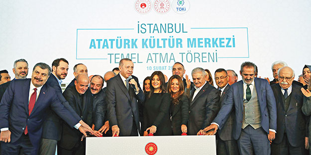 AKM’nin temeli atıldı! Bu eser gezicilere en güzel cevap oldu