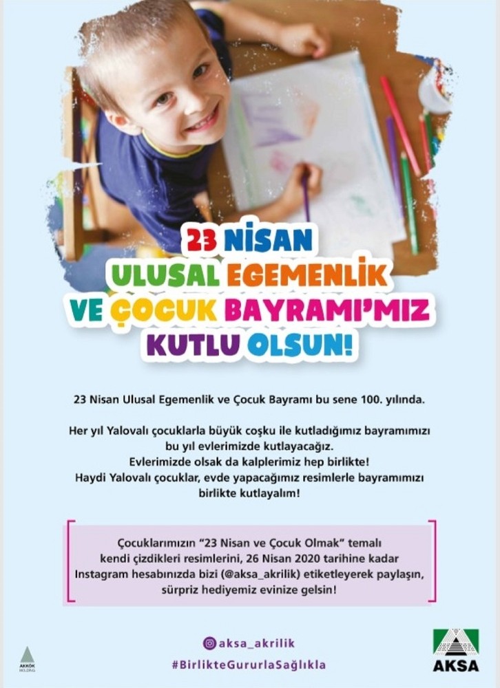 Aksa Akrilik 23 Nisan sevincini evlere taşıyor 