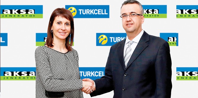 Aksa’nın jeneratörleri Turkcell’li oldu