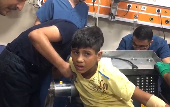 Aksaray'da 11 yaşındaki çocuk elini kıyma makinasına kaptırdı!