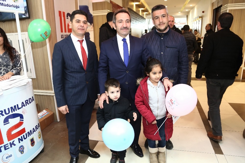 Aksaray’da Acil Çağrı Merkezi tanıtım standı açtı 