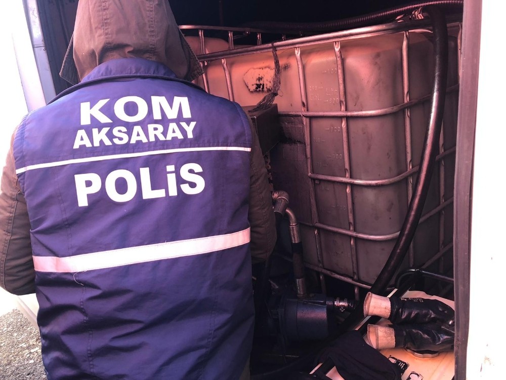 Aksaray’da kaçak akaryakıt operasyonu: 2 gözaltı 
