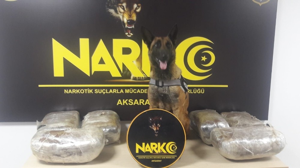 Aksaray’da minibüste 19 kilo 550 gram esrar ele geçirildi 