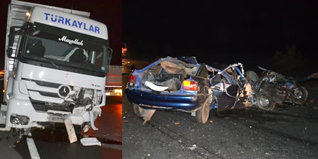Aksaray'da trafik kazası: 2 kişi hayatını kaybetti