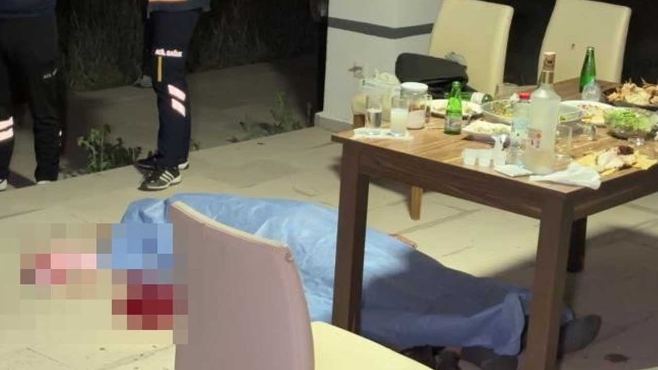Aksaray’da villa bahçesinde cinayet! İçki masasında 1 kişi başından vuruldu