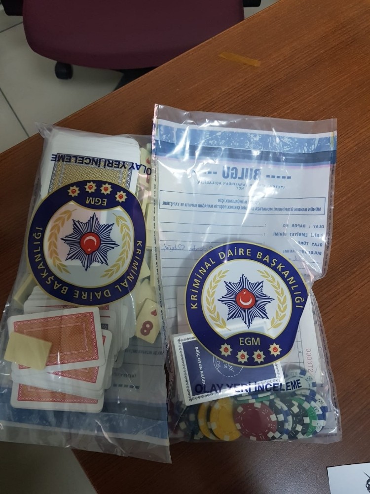 Akşehir’de kumar baskını: 5 gözaltı 