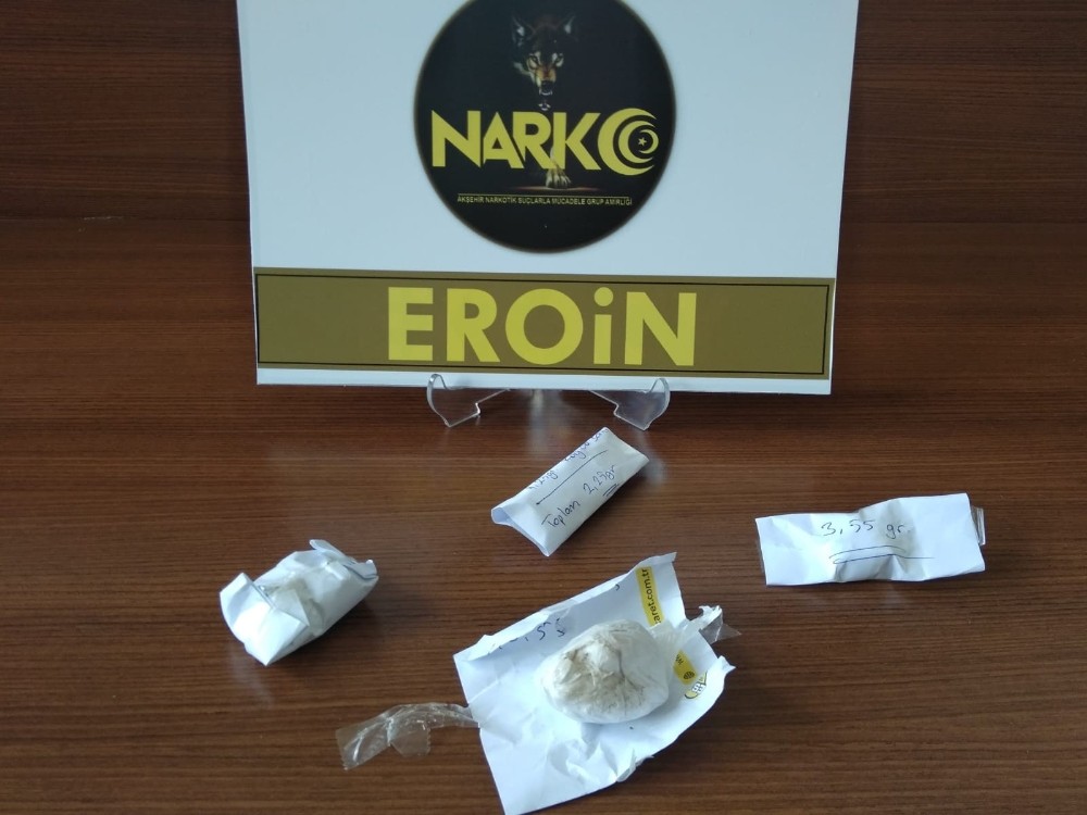 Akşehir’de uyuşturucu operasyonu 