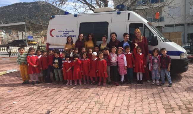 Akseki'de çocuklara acil yardım eğitimi