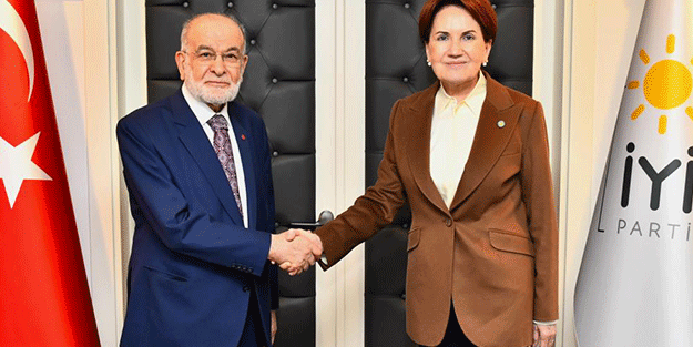 Akşener, Karamollaoğlu’yla bir araya geldi