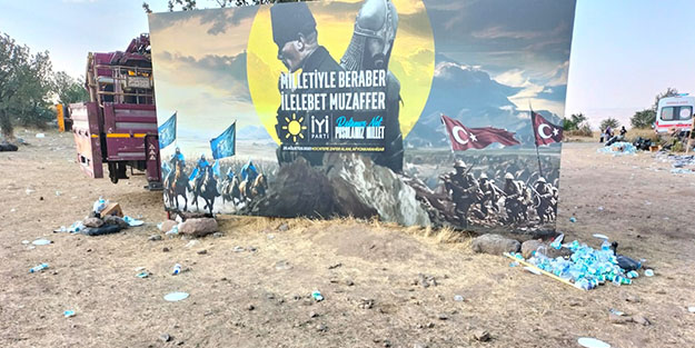 Akşener'in konuştuğu programın ardından geriye çöp kaldı! Sosyal medyada tepki yağdı