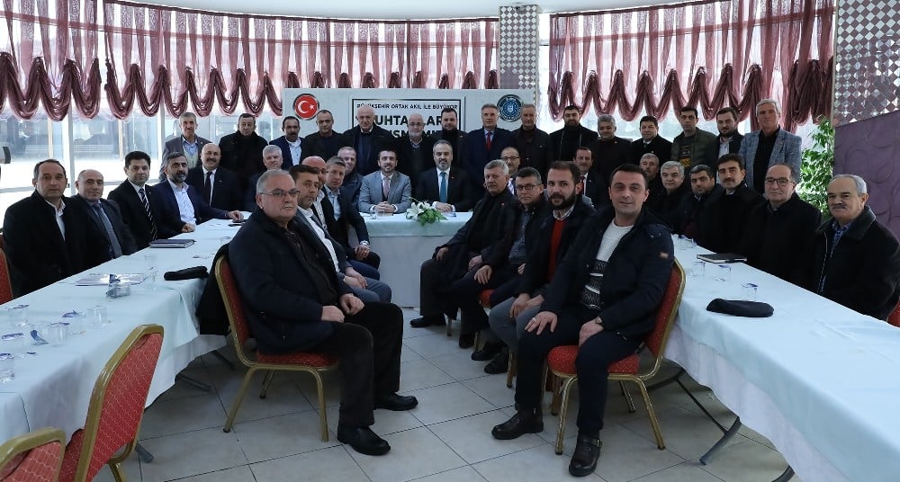 Aktaş muhtarları dinledi 