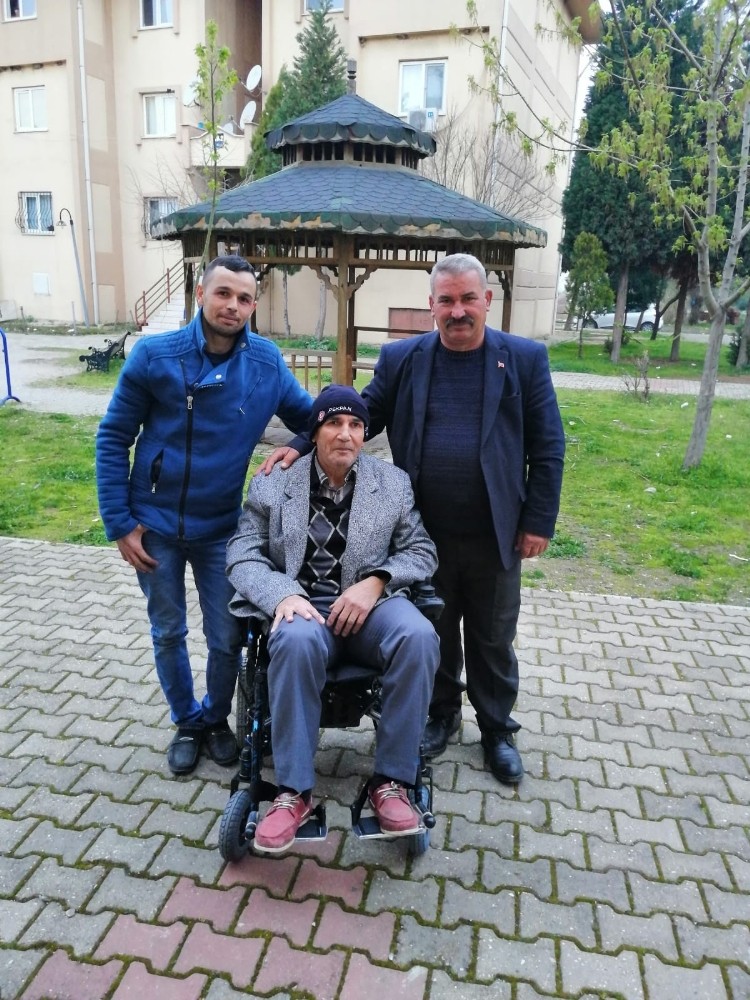 Akülü aracına Salihli Belediyesi ile kavuştu 