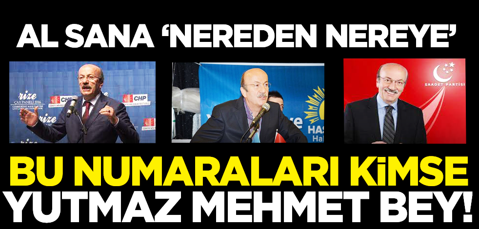 Al sana ‘Nereden nereye!’ Bu numaralarını kimse yutmaz Mehmet Bey!