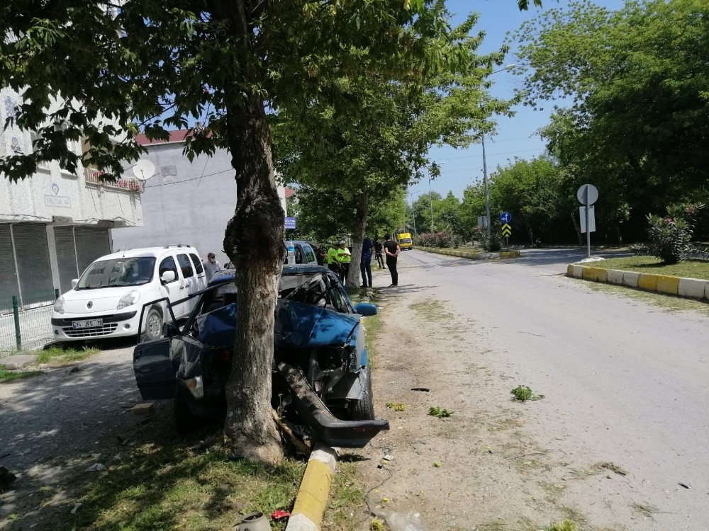 Alaçam’da trafik kazası: 1 yaralı 
