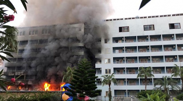 Alanya' da 4 yıldızlı otelde yangın çıktı
