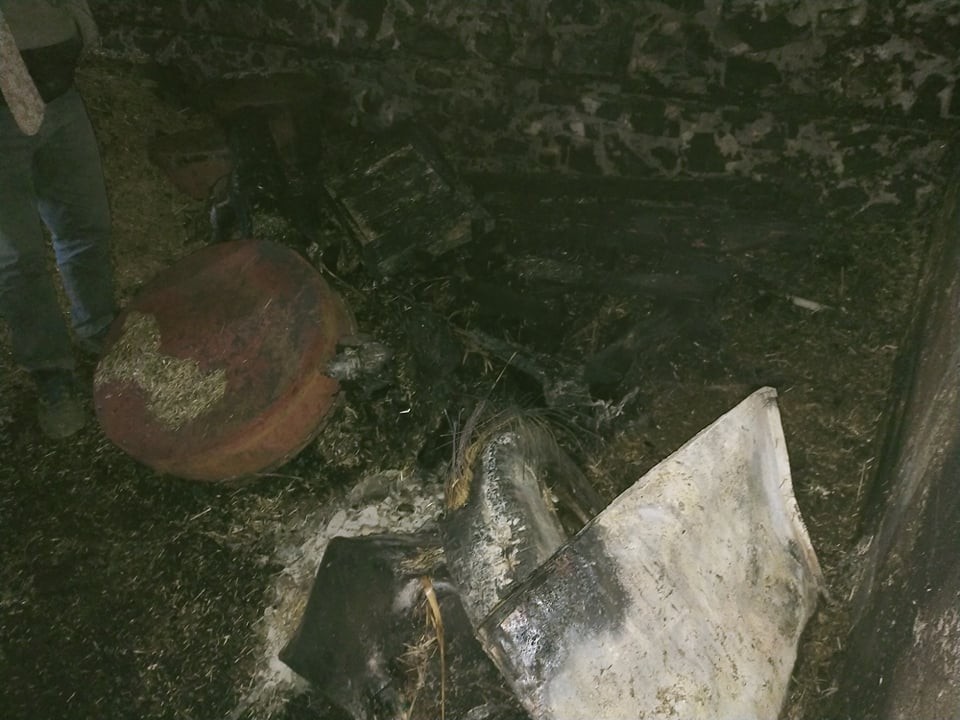 Alanya’da 2 katlı müstakil ev küle döndü 