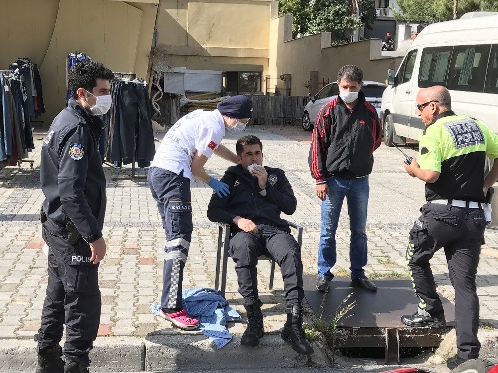 Alanya’da 2 motosiklet çarpıştı: 1’i polis 2 yaralı 
