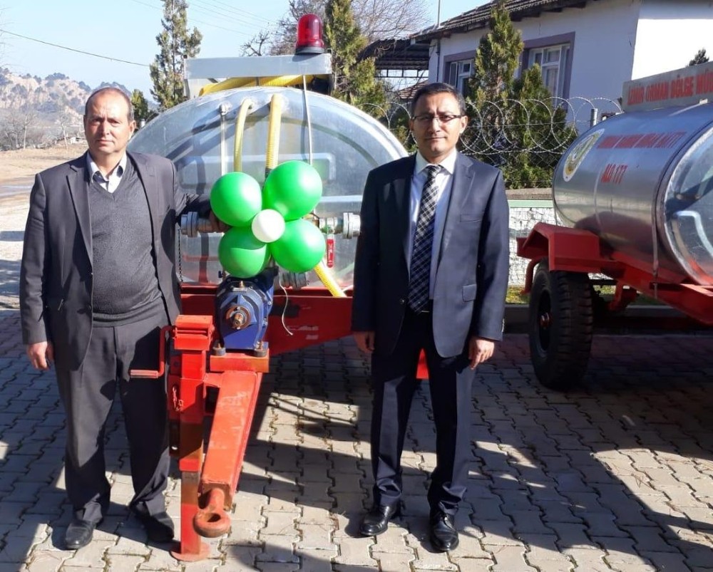 Alaşehir’de orman mahallelerine yangın söndürme tankeri 