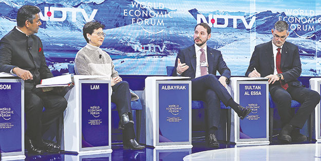 Albayrak, Davos’tan dünyaya mesaj verdi: Türk ekonomisinin temeli sağlam
