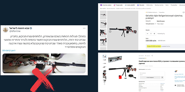 Alçakların son oyunu da ifşa oldu: Terör devletinden oyuncak silahlı yalan!