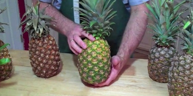 Aldığınız ananas kırmızımsı ise...