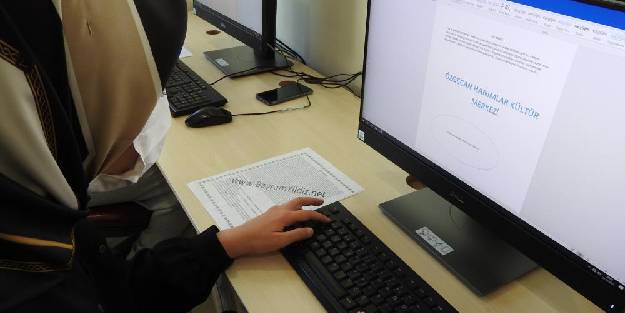 Aldıkları kurslarla meslek sahibi oluyorlar