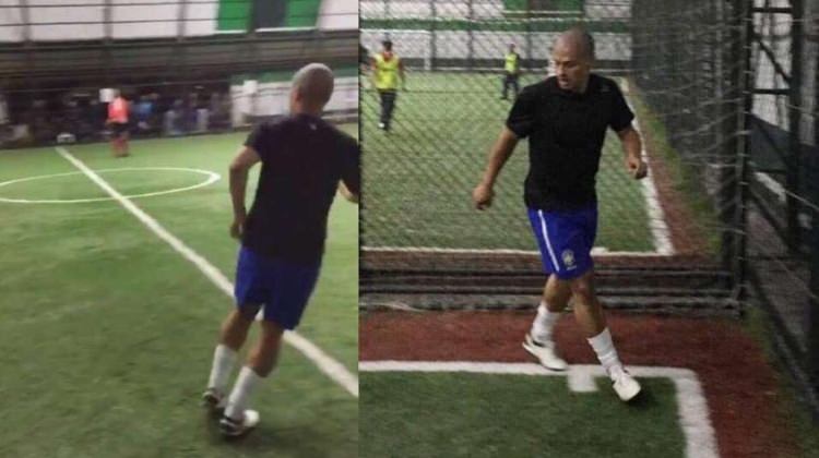 Alex halı saha maçında!