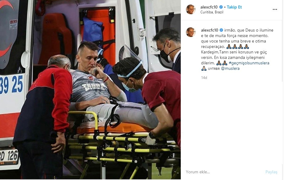 Alex’ten Muslera paylaşımı 