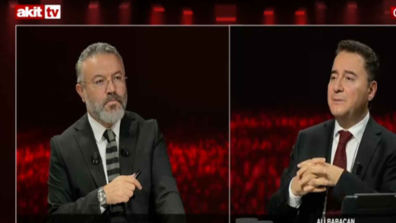 Ali Babacan AKİT TV'de canlı yayında