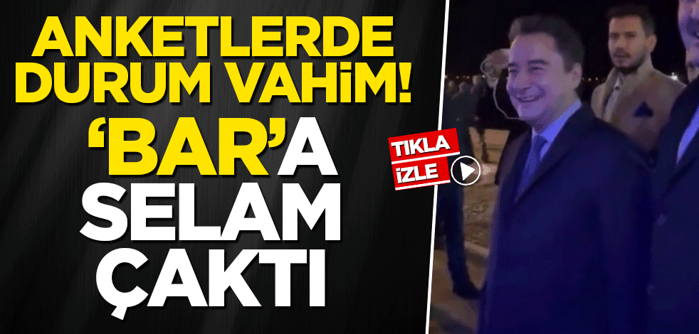 Ali Babacan barda eğlenen gençlere selam çaktı
