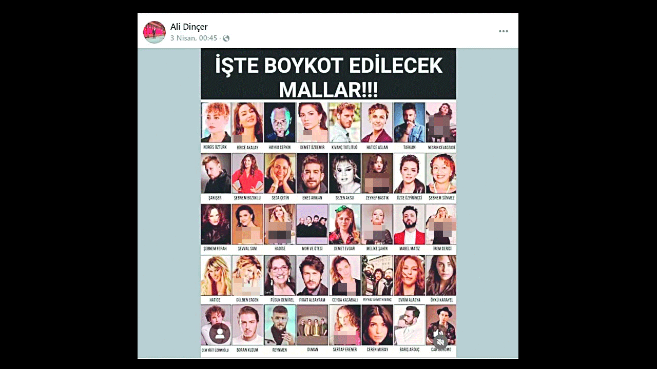 Ali Dinçer paylaştı: İşte boykot edilecek 'mal'lar listesi