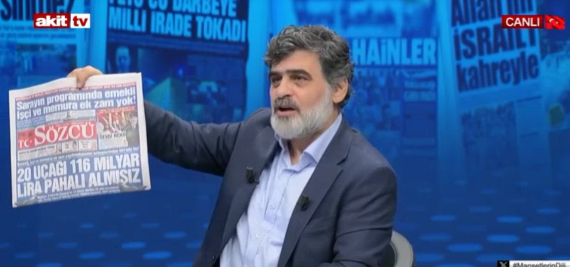 Ali Karahasanoğlu Sözcü’nün algı manşetini böyle ifşa etti! ‘20 Uçağı 116 milyar lira pahalı almışız’